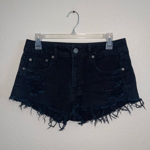American Eagle High rise, cut off festival shortie